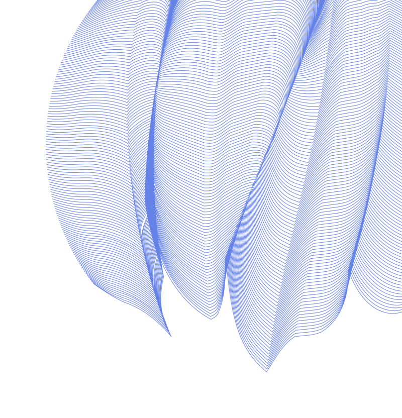 Abstract blue digital engineering visualization