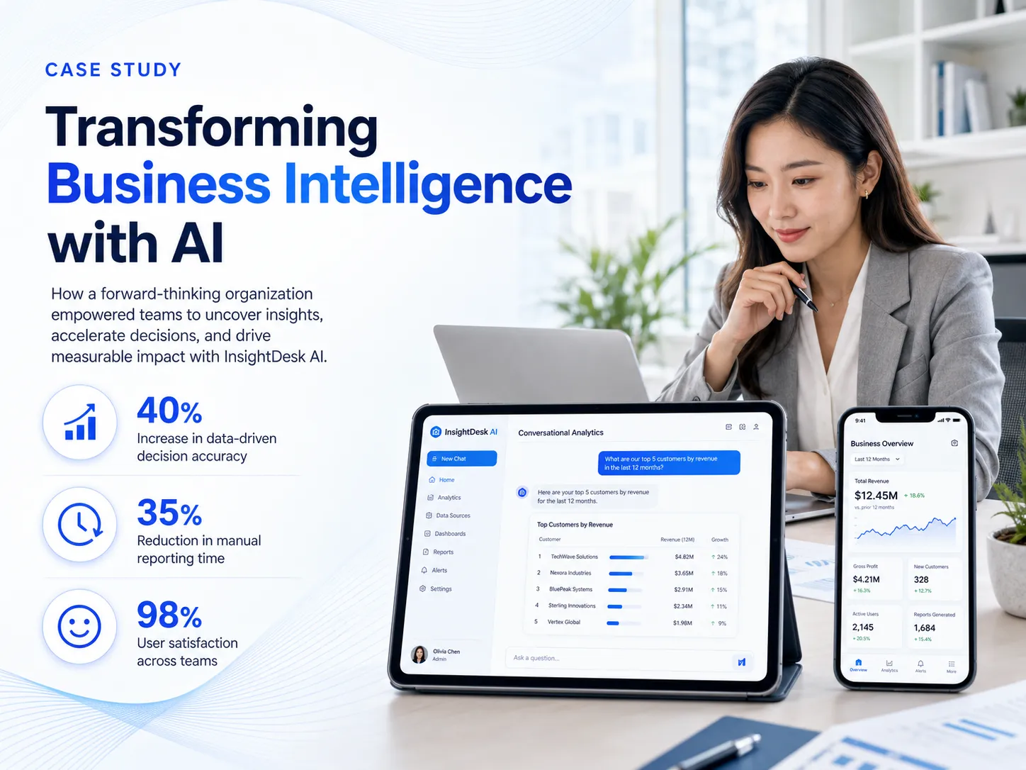 InsightDesk AI case study card